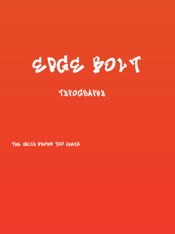Edge Bolt Poster