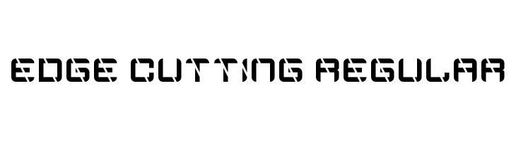 Edge Cutting Regular  免费字体下载