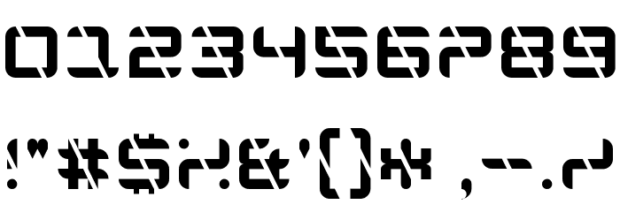 Edge Cutting Regular Font OTHER CHARS