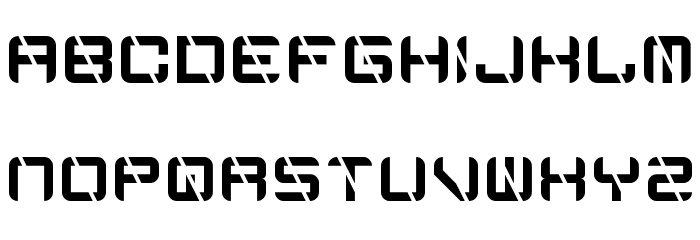 Edge Cutting Regular Font LOWERCASE