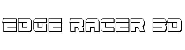 Edge Racer 3D  Descarca Fonturi Gratis