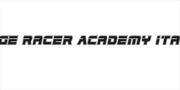 Edge Racer Academy Italic Logo