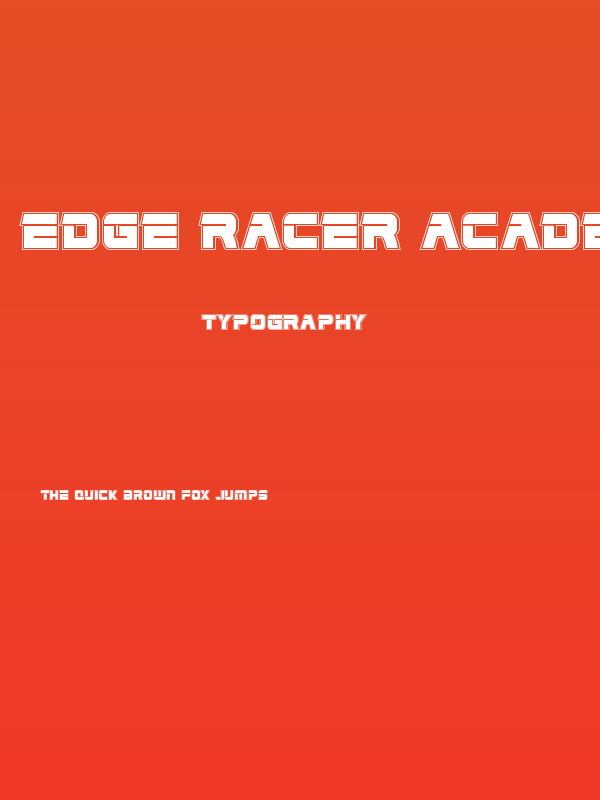 Edge Racer Academy Poster