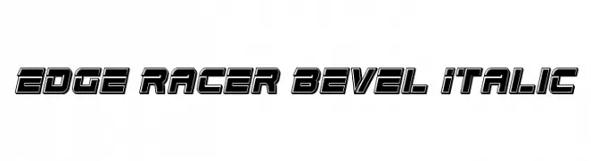 Edge Racer Bevel Italic  नि: शुल्क फ़ॉन्ट्स डाउनलोड