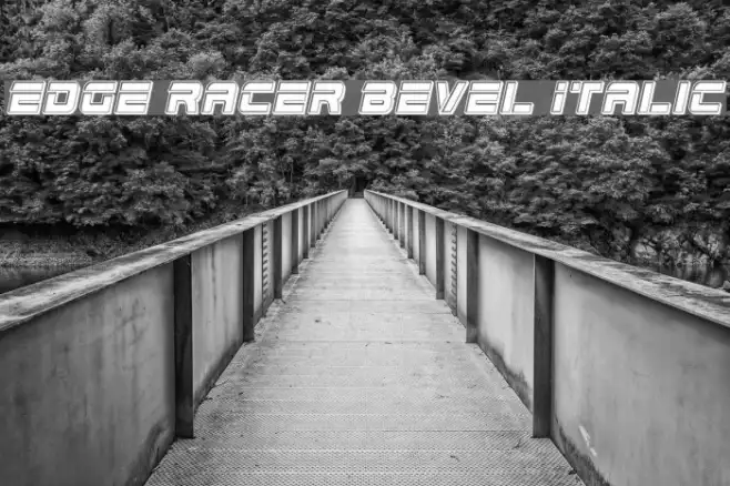 Edge Racer Bevel Italic Example 2