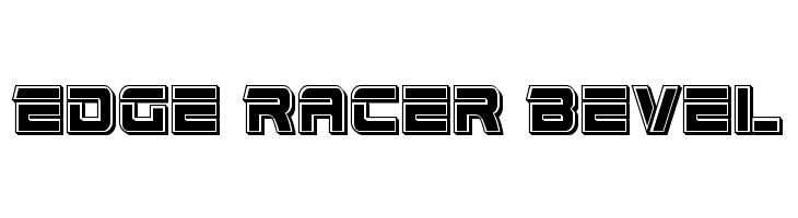 Edge Racer Bevel  Frei Schriftart Herunterladen