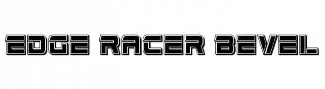 Edge Racer Bevel  नि: शुल्क फ़ॉन्ट्स डाउनलोड
