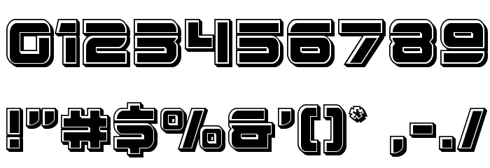 Edge Racer Bevel Font OTHER CHARS
