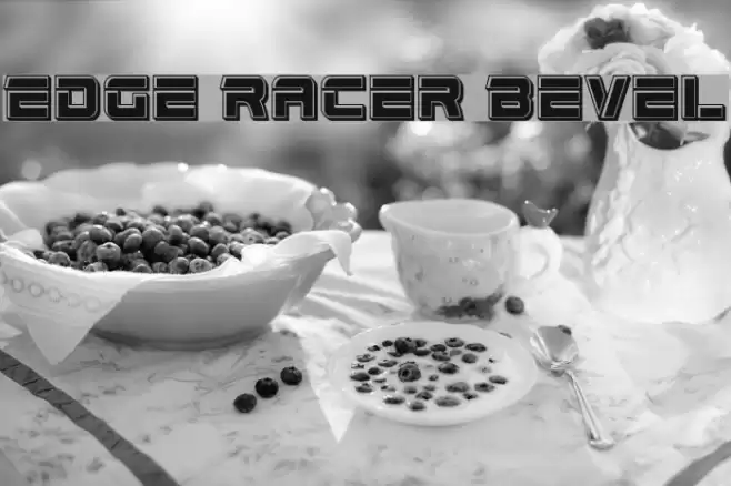 Edge Racer Bevel Font examples