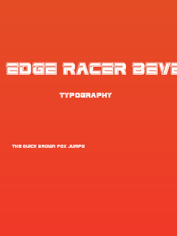 Edge Racer Bevel Poster