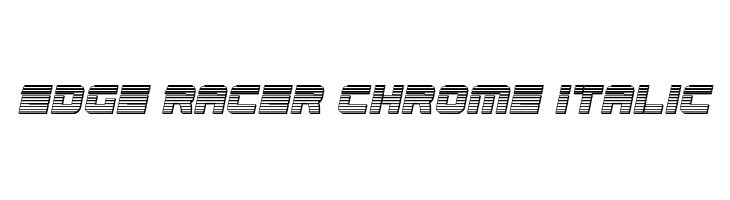 Edge Racer Chrome Italic Fonte