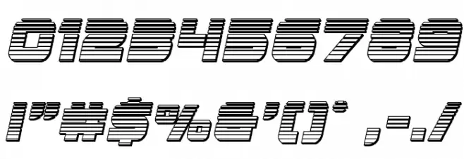 Edge Racer Chrome Italic Font OTHER CHARS