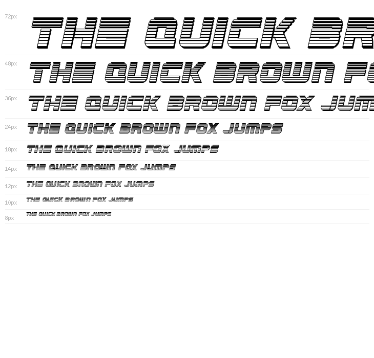 Edge Racer Chrome Italic Waterfall