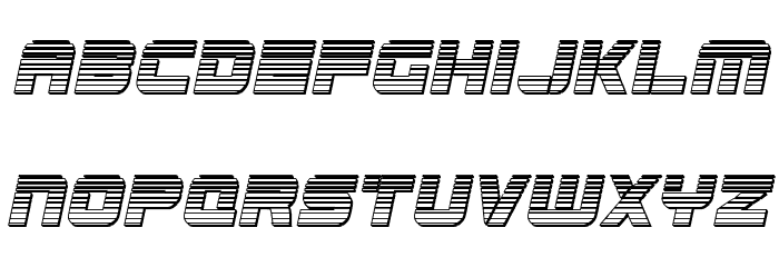 Edge Racer Chrome Italic Fonte MINÚSCULAS