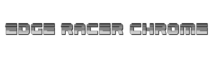 Edge Racer Chrome Font