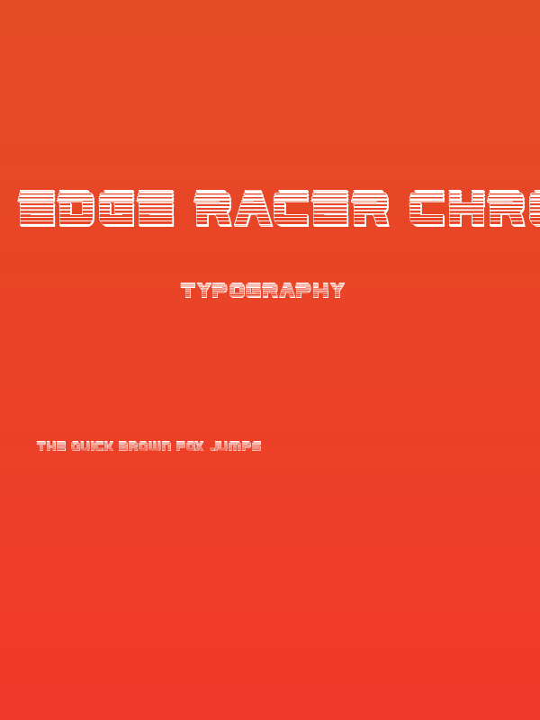 Edge Racer Chrome Poster