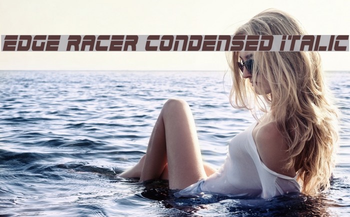 Edge Racer Condensed Italic Font examples