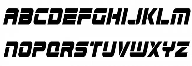 Edge Racer Condensed Italic Font LOWERCASE