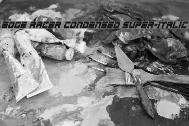 Edge Racer Condensed Super-Italic Example 3