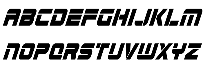 Edge Racer Condensed Super-Italic Font LOWERCASE