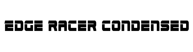 Edge Racer Condensed  नि: शुल्क फ़ॉन्ट्स डाउनलोड