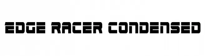 Edge Racer Condensed  नि: शुल्क फ़ॉन्ट्स डाउनलोड