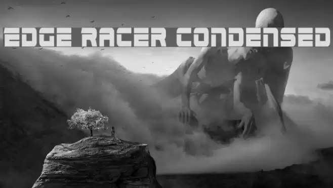 Edge Racer Condensed Font examples