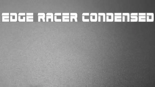 Edge Racer Condensed Font examples