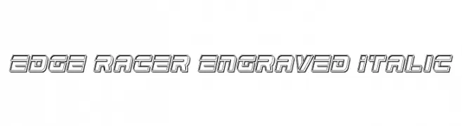 Edge Racer Engraved Italic  Frei Schriftart Herunterladen