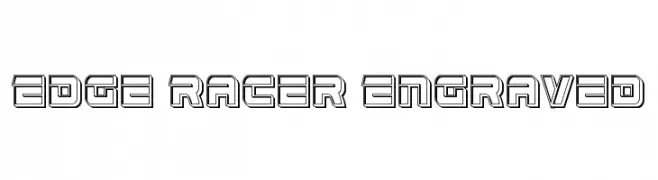 Edge Racer Engraved  Frei Schriftart Herunterladen