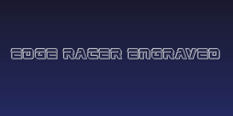 Edge Racer Engraved Social Header