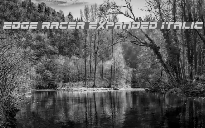 Edge Racer Expanded Italic Font examples