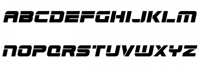 Edge Racer Expanded Italic Font LOWERCASE