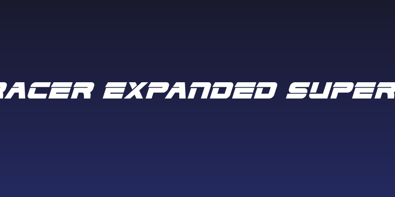 Edge Racer Expanded Super-Italic Social Header