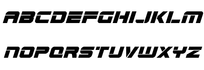 Edge Racer Expanded Super-Italic Font LOWERCASE