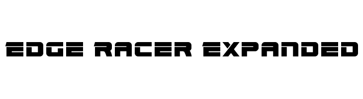 Edge Racer Expanded  नि: शुल्क फ़ॉन्ट्स डाउनलोड