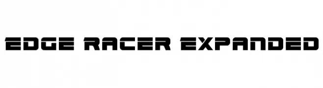 Edge Racer Expanded  les polices de caractères gratuit tlcharger