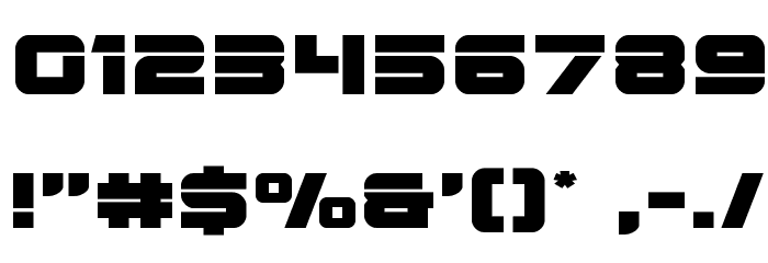 Edge Racer Expanded Font OTHER CHARS