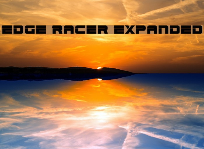 Edge Racer Expanded Font examples