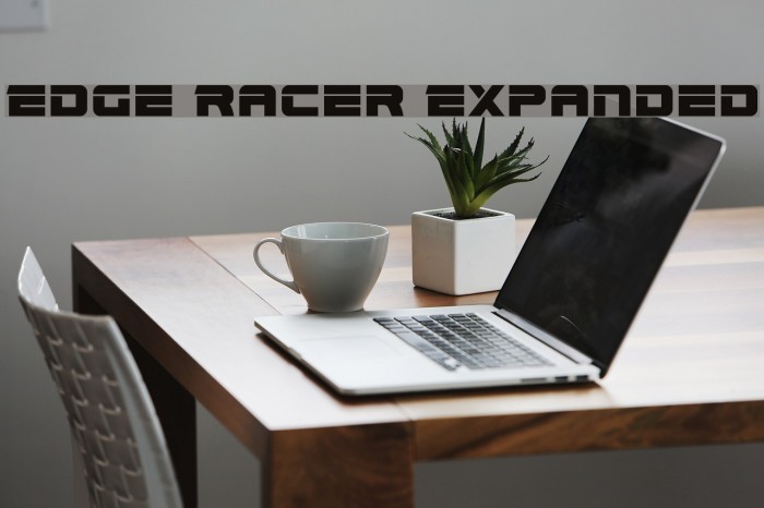 Edge Racer Expanded Font examples