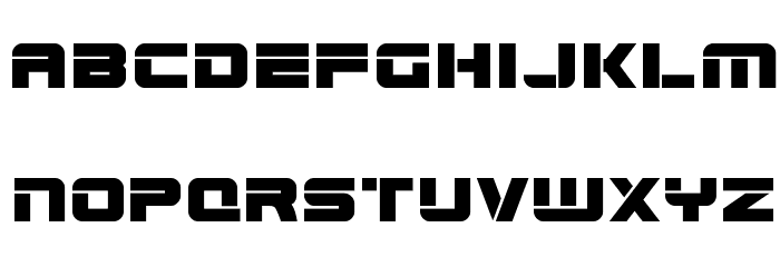 Edge Racer Expanded Font LOWERCASE