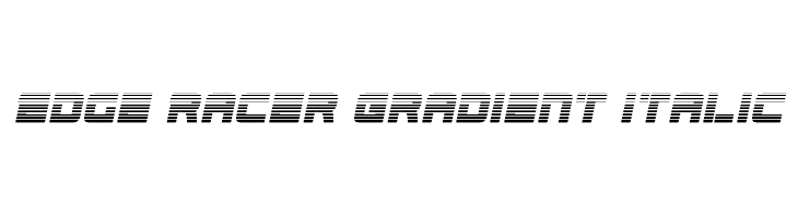 Edge Racer Gradient Italic  Frei Schriftart Herunterladen