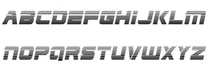 Edge Racer Gradient Italic Font UPPERCASE