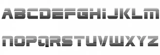 Edge Racer Gradient フォント 大文字