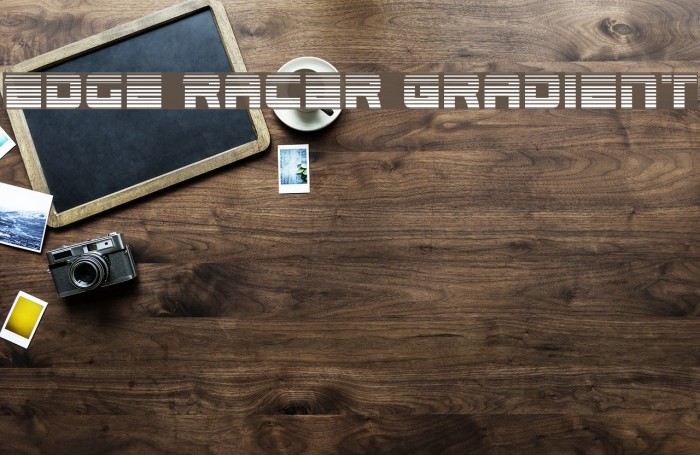 Edge Racer Gradient Font examples
