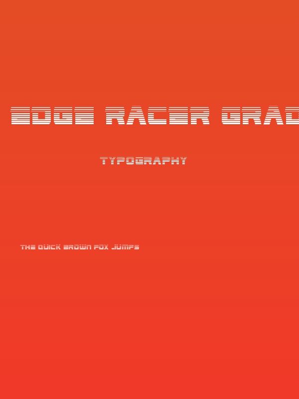 Edge Racer Gradient Poster