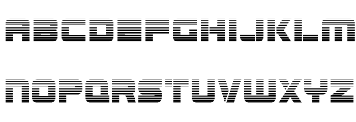 Edge Racer Gradient Font LOWERCASE