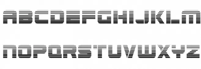 Edge Racer Gradient Schriftart Kleinbuchstaben