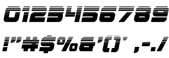 Edge Racer Halftone Italic Font OTHER CHARS