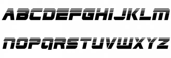 Edge Racer Halftone Italic 字体 大写